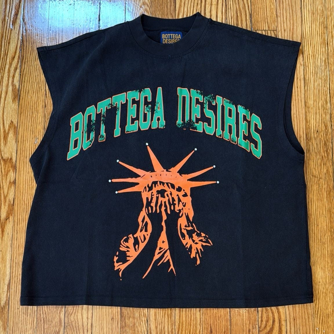 Bottega Desires Green & Orange Tank Top