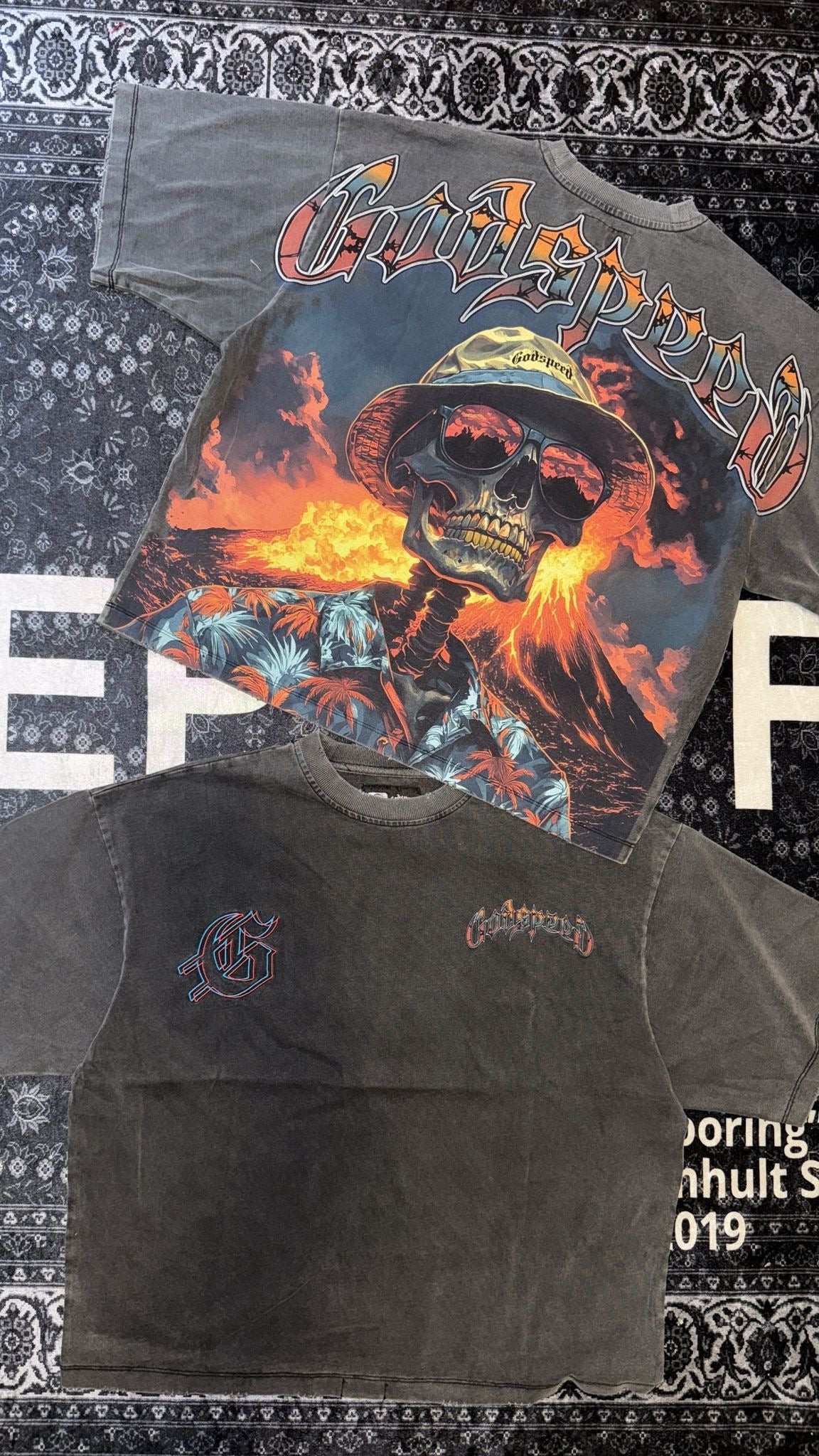 Godspeed Gray & Orange T-Shirt