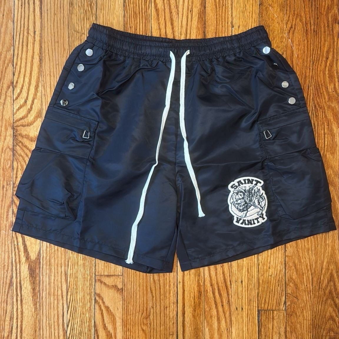 Saint Vanity Black Nylon Short
