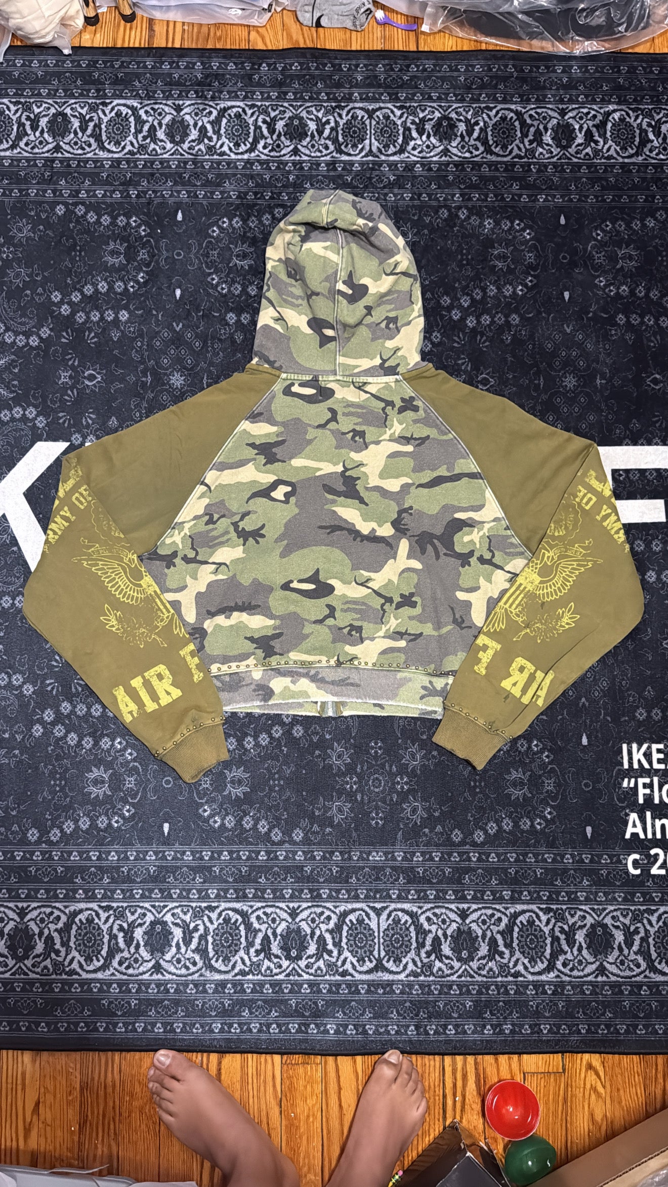 Vale Green Camo Hoodie