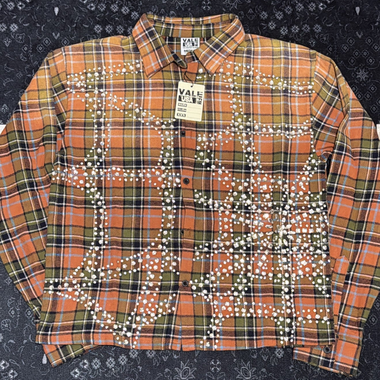 Vale Flannel Orange & Brown Shirt
