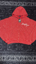Prestige Rhinestone Red Hoodie