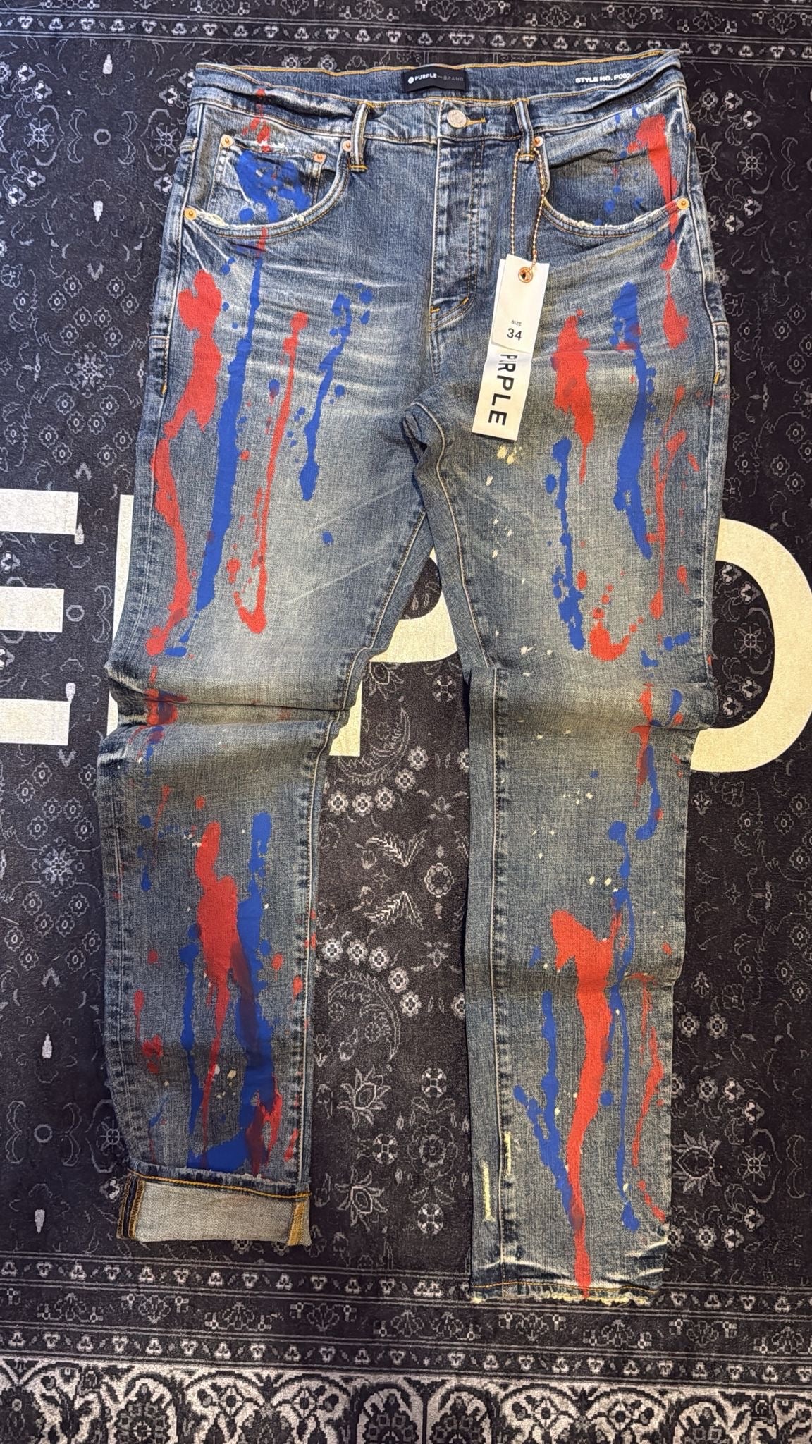 Purple Jean Red & Blue