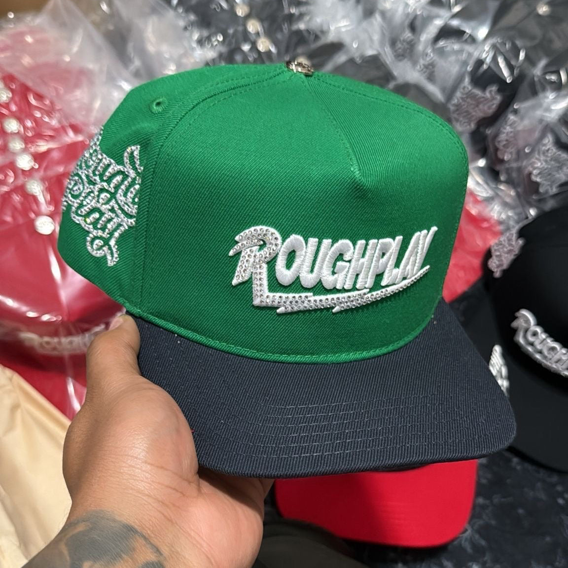 Green & Black Roughplay Hat