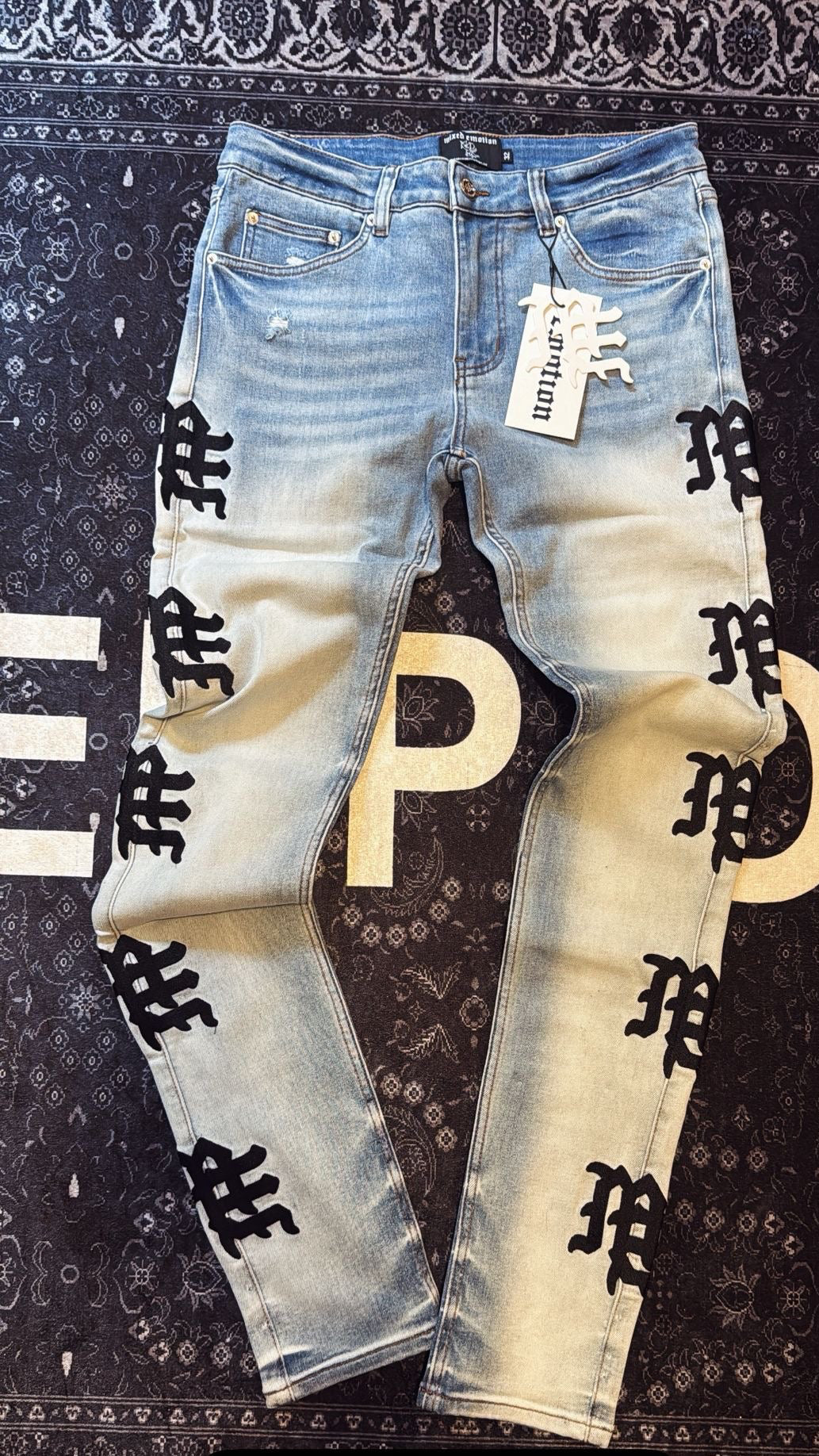 Mixed Emotions Blue/Black Jean