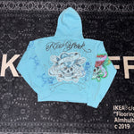 Load image into Gallery viewer, Lost "Ed Hardy" Sky Blue Hoodie
