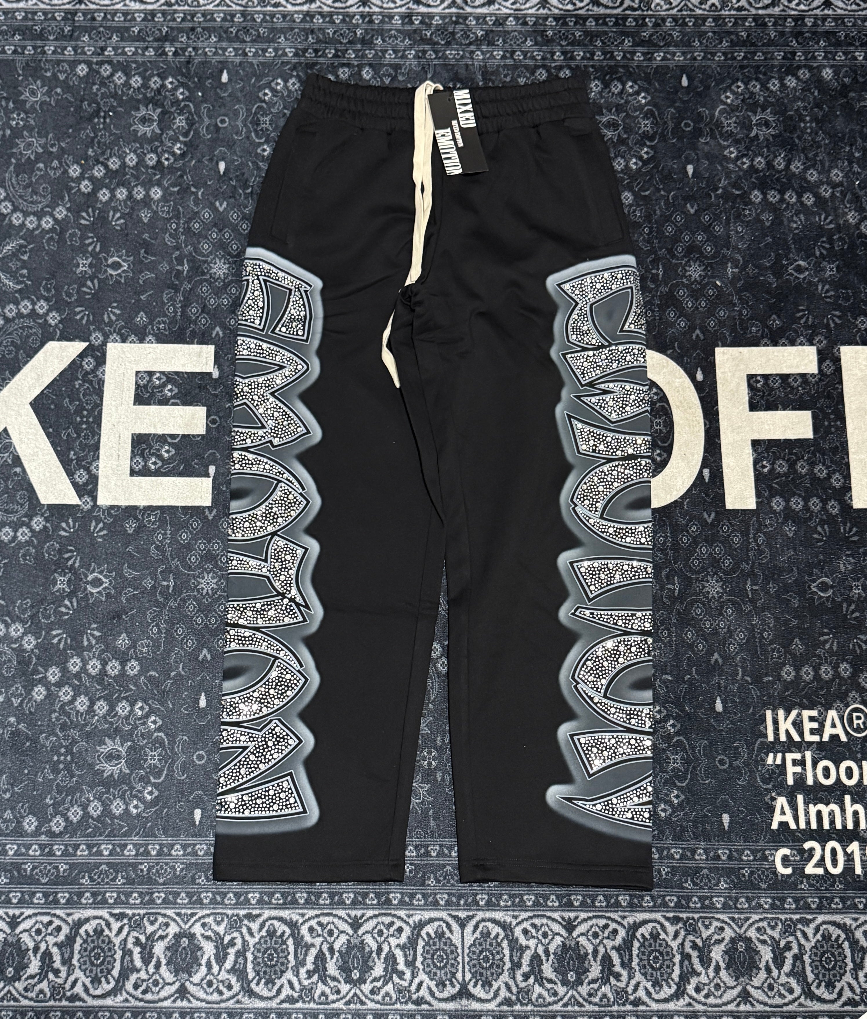 Mixed Emotion Black & Grey Sweatpant