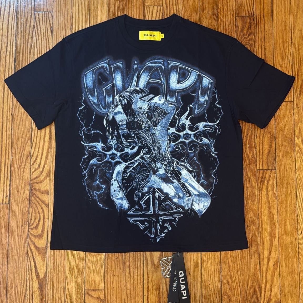 Guapi Black & Gray Robot T-Shirt