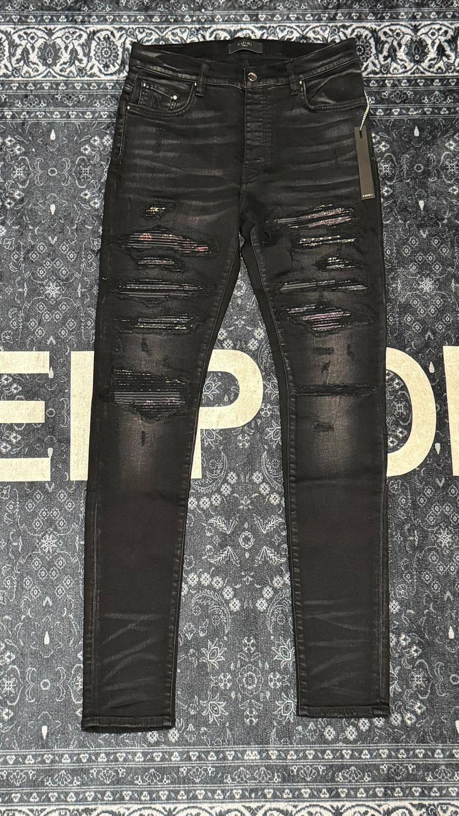 Amiri Rainbow Paisley Thrasher Jean