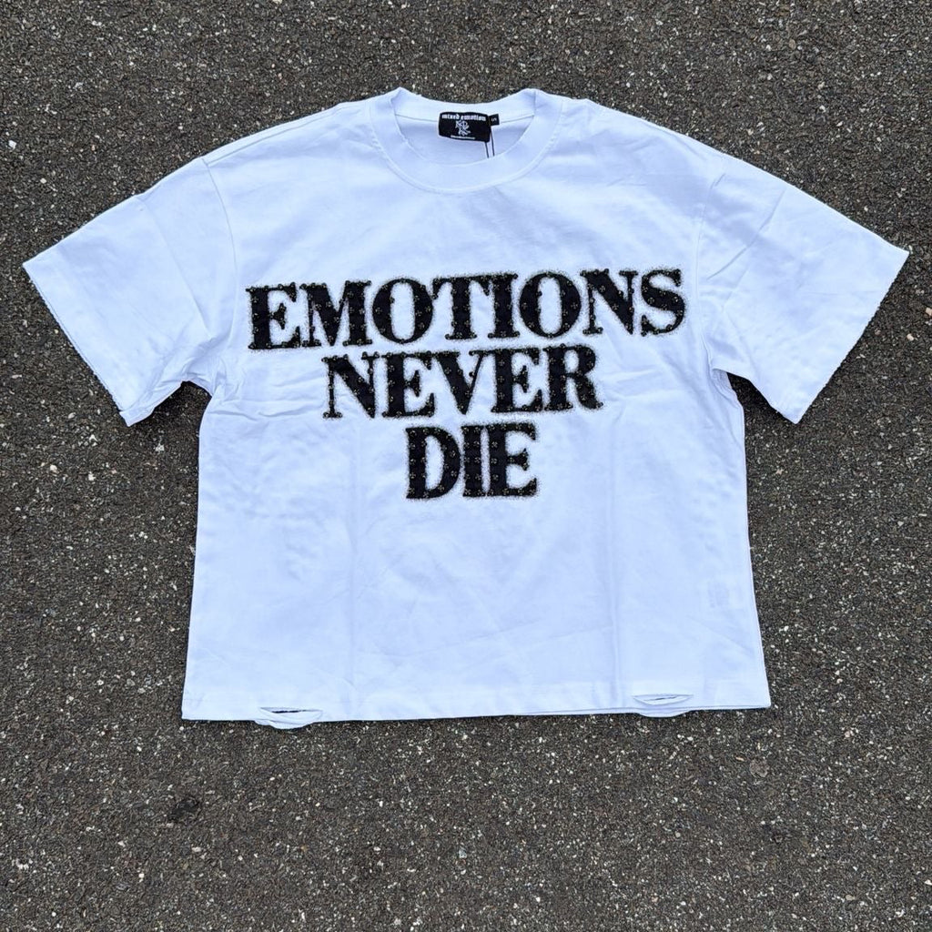 Mixed Emotions White & Black T-Shirt