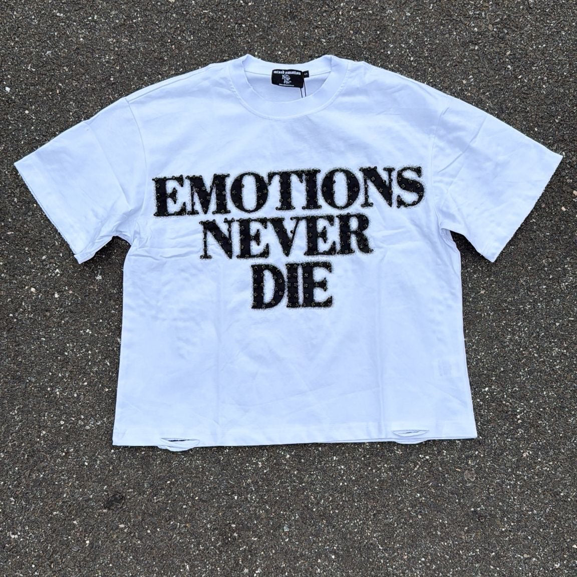 Mixed Emotions White & Black T-Shirt